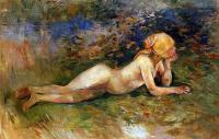 Morisot, Berthe - The Reclining Shepherdess